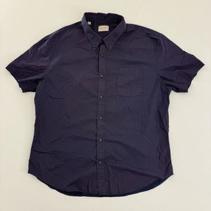 Maroon Jachs New York SS XL Men’s Button Up Shirt Extra Large Short Sleeve